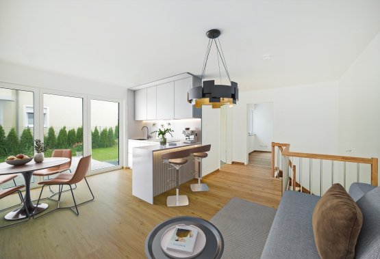 Wohnen Essen mit Einrichtung