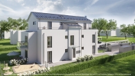 *Blume31*Neubau EBZ: großzügige 3 Zimmer Wohnung mit Terrasse + privatem Garten in Karlsfeld! - Hausansicht Eingang