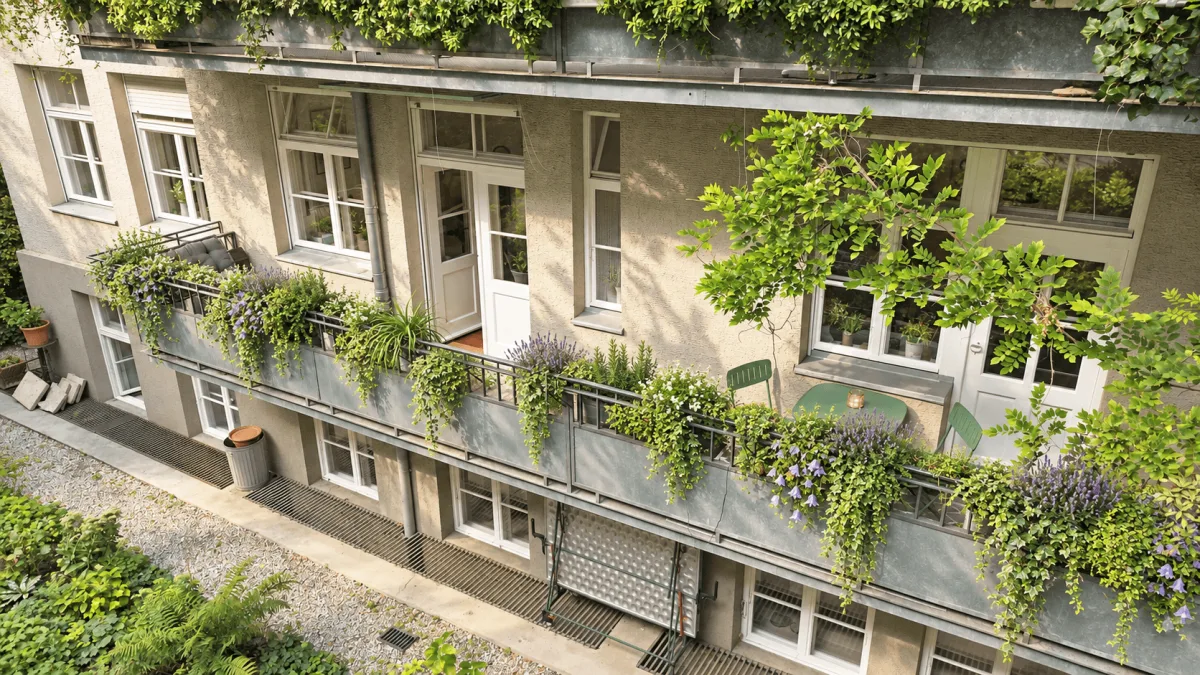 großer Südbalkon
