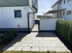 Modernes 1-Zimmer-Apartment - Neubau aus 2019 - mit EBK, Balkon und West-Terrasse - ab sofort frei! - Apartment-Terrasse
