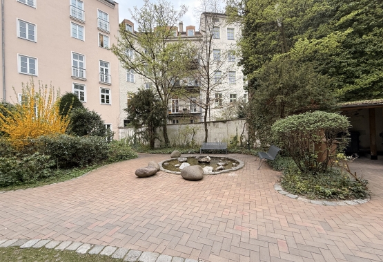 idyllischer Innenhof