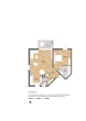 Gut geschnittene 2-Zimmer-Wohnung mit Balkon in München-Freimann - am nördl. Engl. Garten - Grundriss