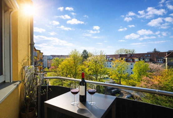 sonniger Süd-West Balkon