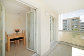 Sehr gepflegte, sonnige 3 Zimmerwohnung in grüner ruhiger Lage mit Süd u.Westbalkon in Milbertshofen - Balkon Süden