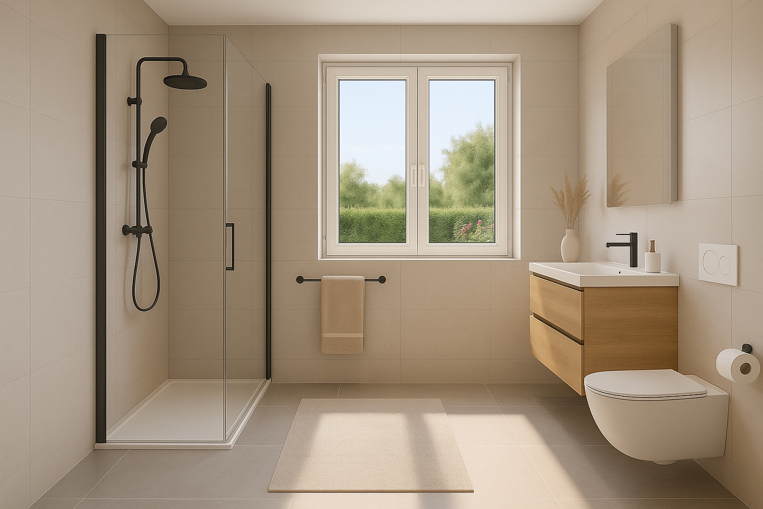Visualisierung Bad 2 Zimmer Wohnung