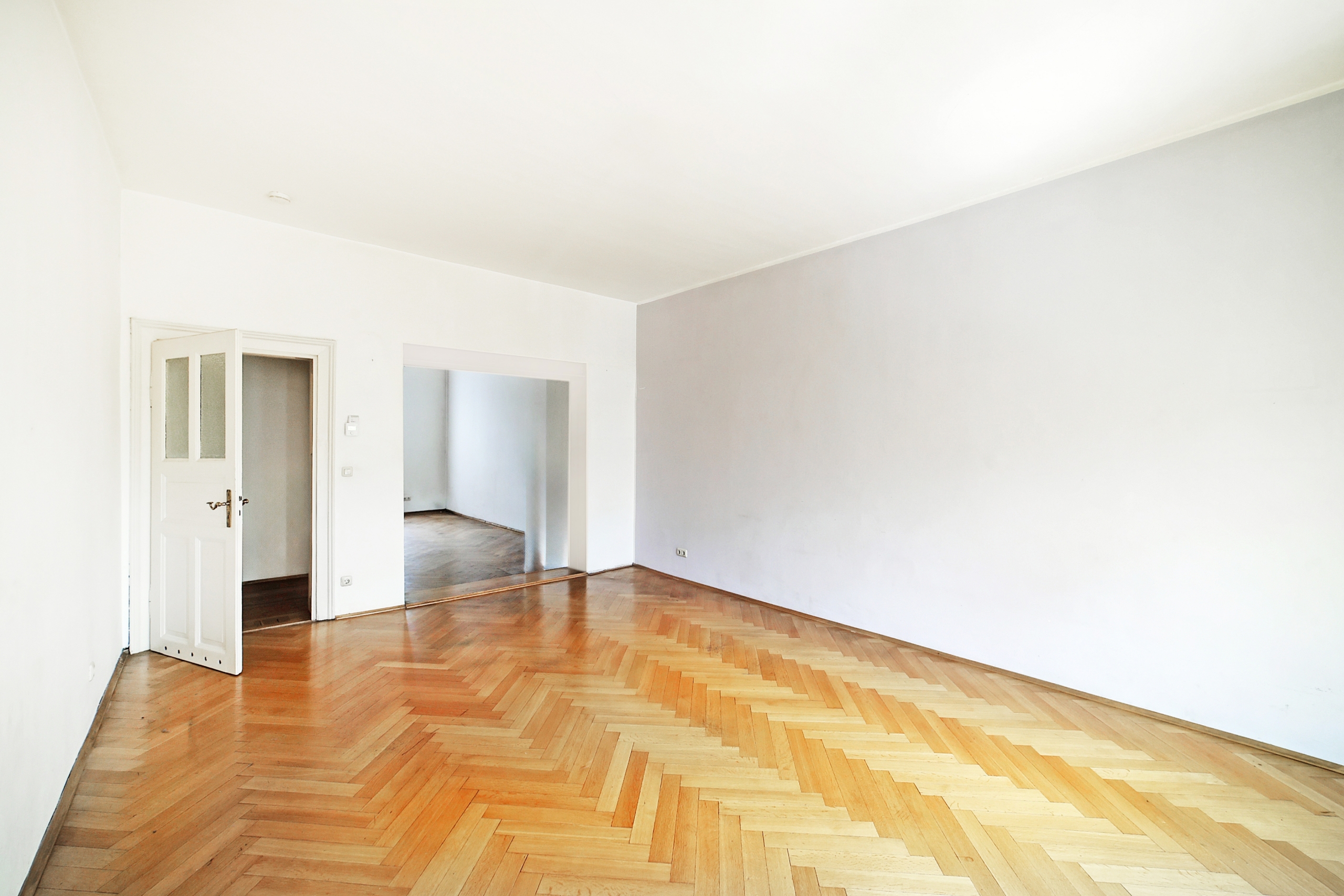 Wohnzimmer Blick in offene Wohnküche