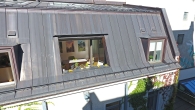 Außergewöhnliches Dachgeschoss-Loft mit Galerie und Dachterrasse in Bestlage Haidhausen - Loggia von außen