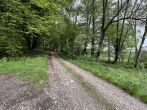 Idyllisches, großes Freizeitgrundstück in Goldbach - Burgau, Nähe Stuttgart - mit eigenem Weiher - Zufahrt zum Grundstück