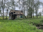 Idyllisches, großes Freizeitgrundstück in Goldbach - Burgau, Nähe Stuttgart - mit eigenem Weiher - alte Hütte mit Stromanschluß