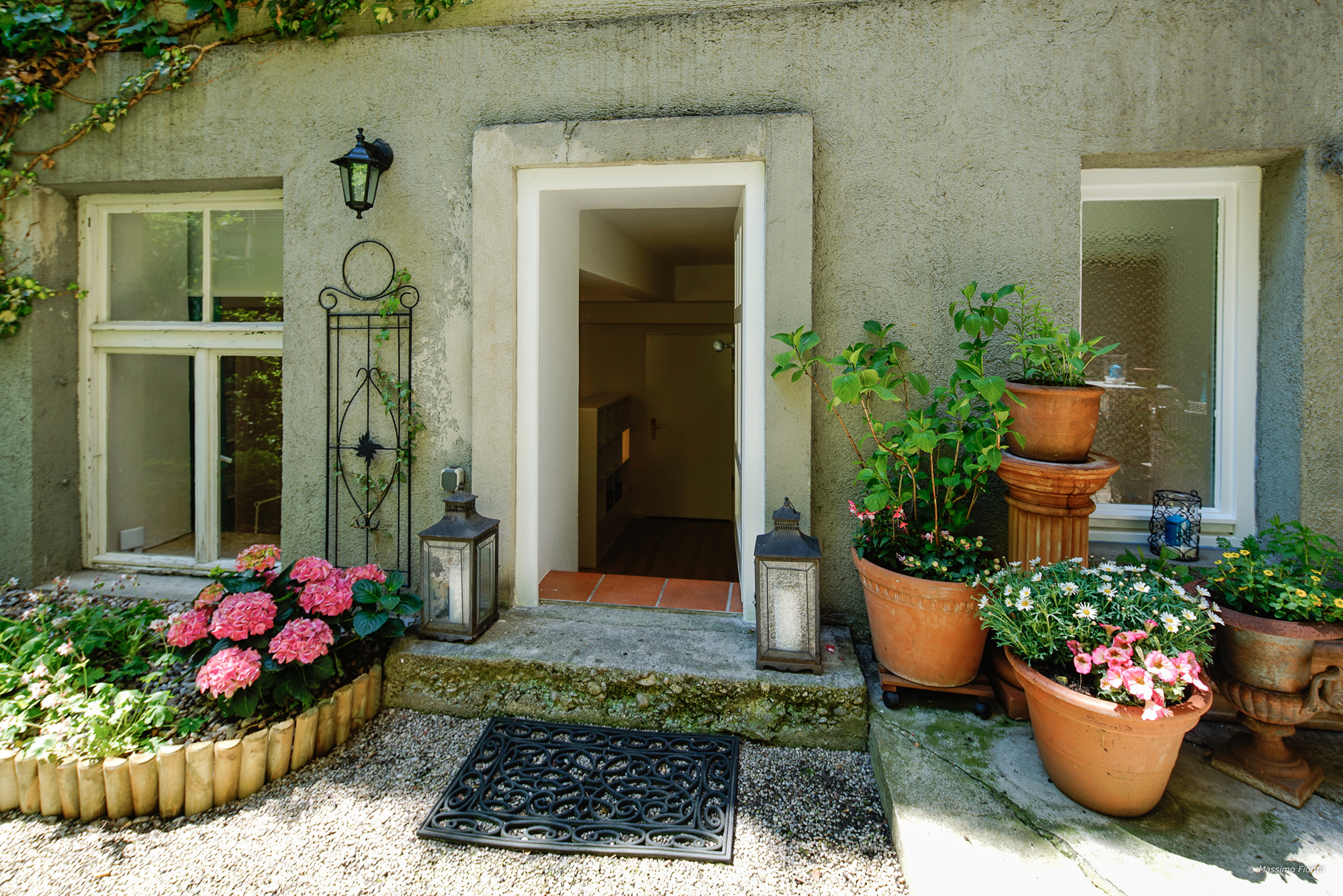 Ausgang zum Innenhof-Garten