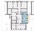 Großzügiges 2 Zimmer Souterrain-Studio in herrschaftlichem Stilaltbau in bester Lage Schwabing! - Grundriss bemaßt