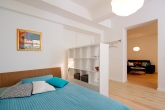 Großzügiges 2 Zimmer Souterrain-Studio in herrschaftlichem Stilaltbau in bester Lage Schwabing! - Schlafen