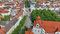 Wo Schwabing am"schwabingsten"ist-3 Zimmer-Stilaltbauwohnung m.Wohnküche-Traumlage am Elisabethmarkt - Ansicht Elisabethplatz