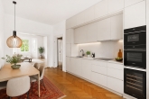 Wo Schwabing am"schwabingsten"ist-3 Zimmer-Stilaltbauwohnung m.Wohnküche-Traumlage am Elisabethmarkt - Wohnküche und Wohnzimmr-Visualisierung