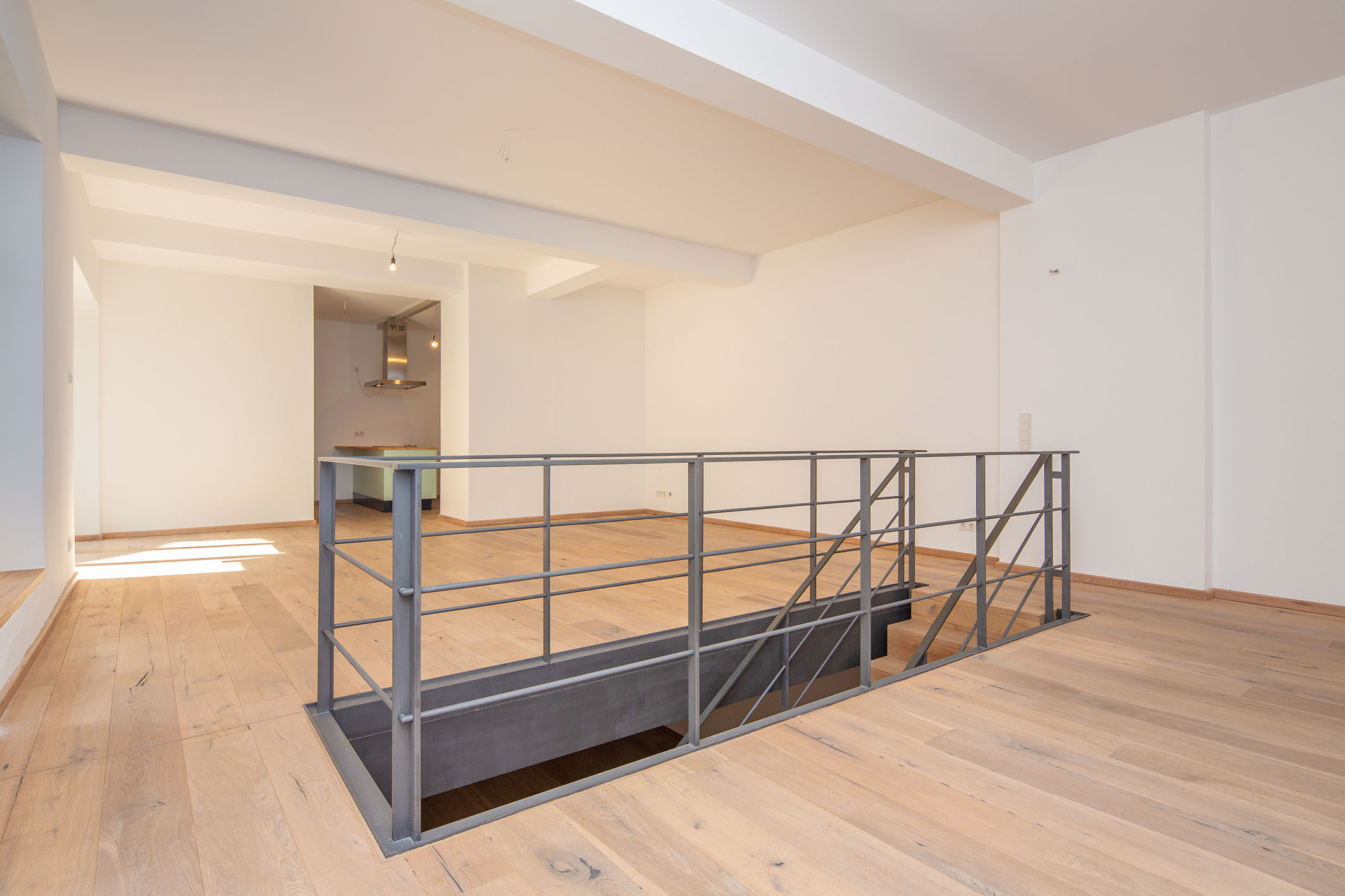 Edelstahltreppe ins UG