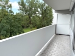 Großzügiges gut geschnittenes Apartment mit Balkon in grüner und ruhiger Lage in der Parkstadt Solln - grozßügiger Balkon