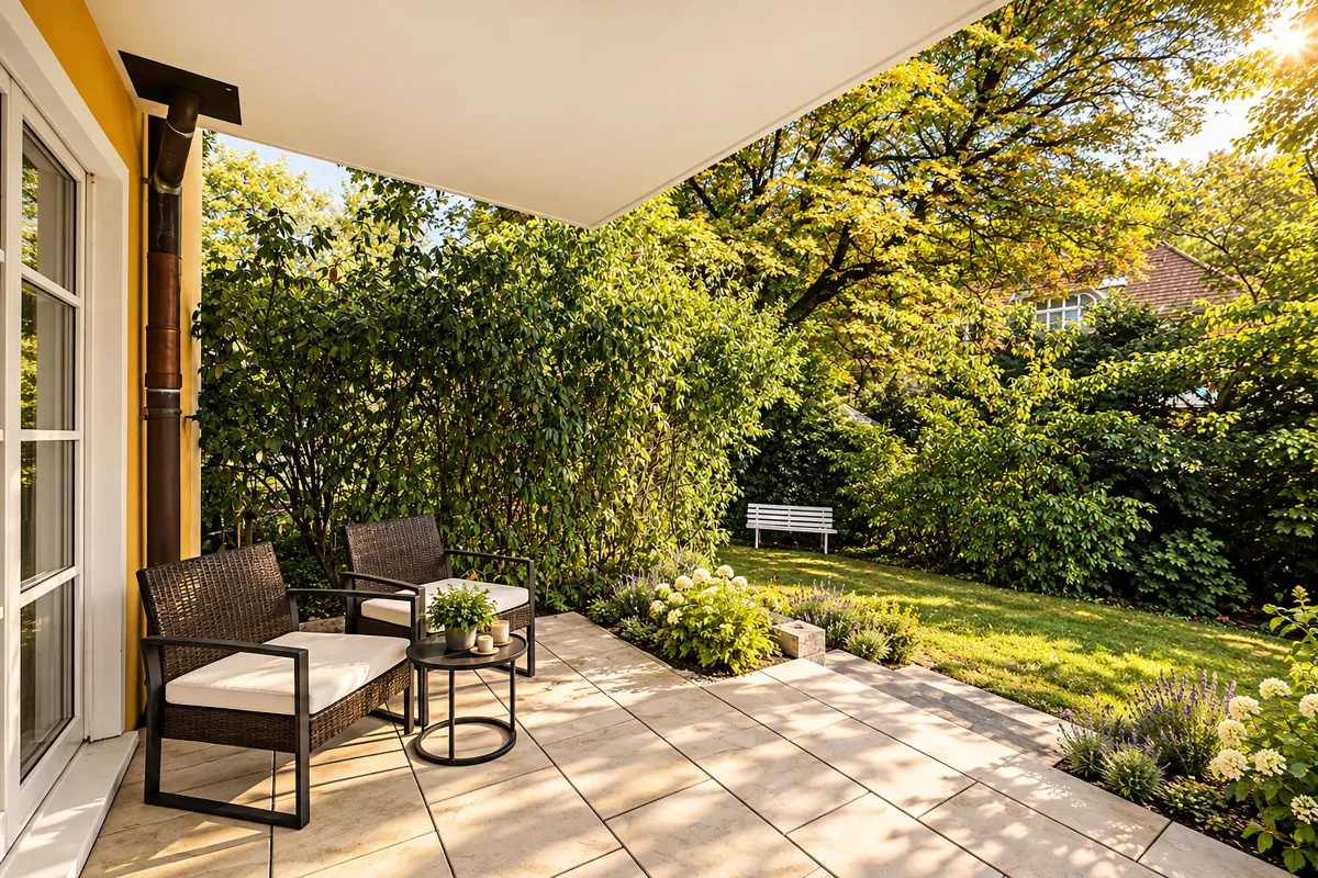 Terrasse - teils visualisiert