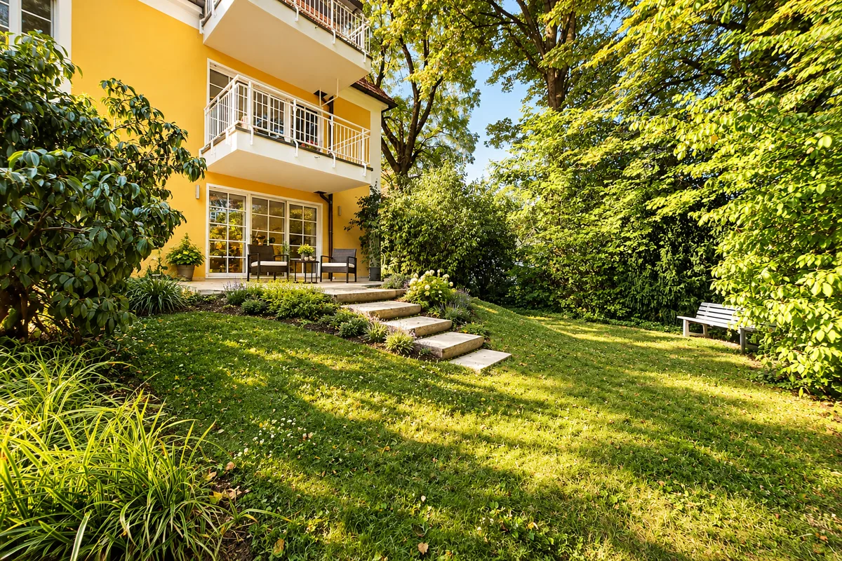 Garten - Rasen visualisiert