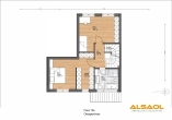 Neubau Außergewöhnliches modernes Reihenmittelhaus m. 7 Zimmern in idyllischer Lage Starnberg-Percha - Grundriss OG